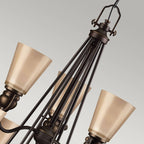 Pendelleuchte Mayflower (bronzefarben) 9x - Elstead Lighting
