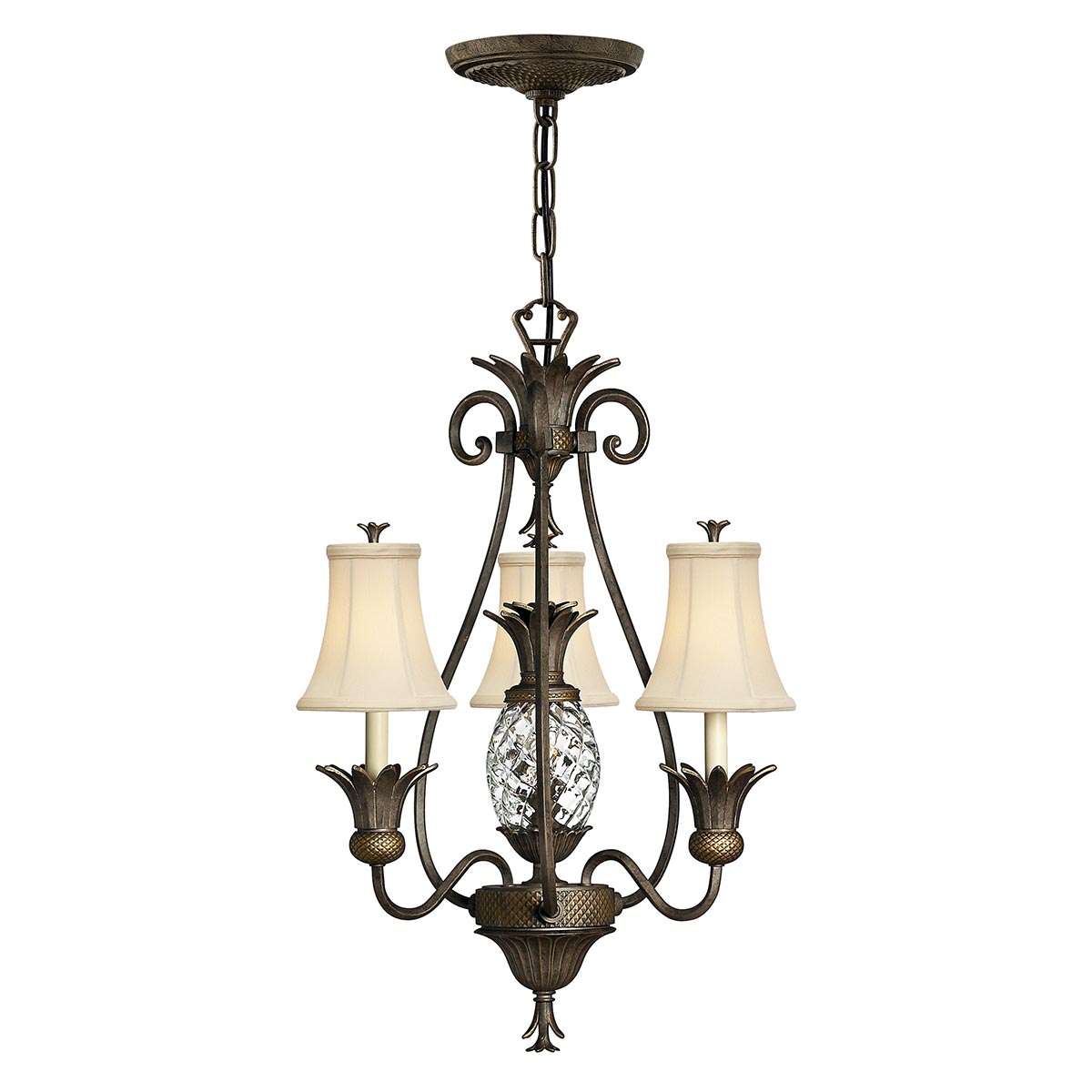 Pendelleuchte Plantation (bronzefarben) 4x - Elstead Lighting