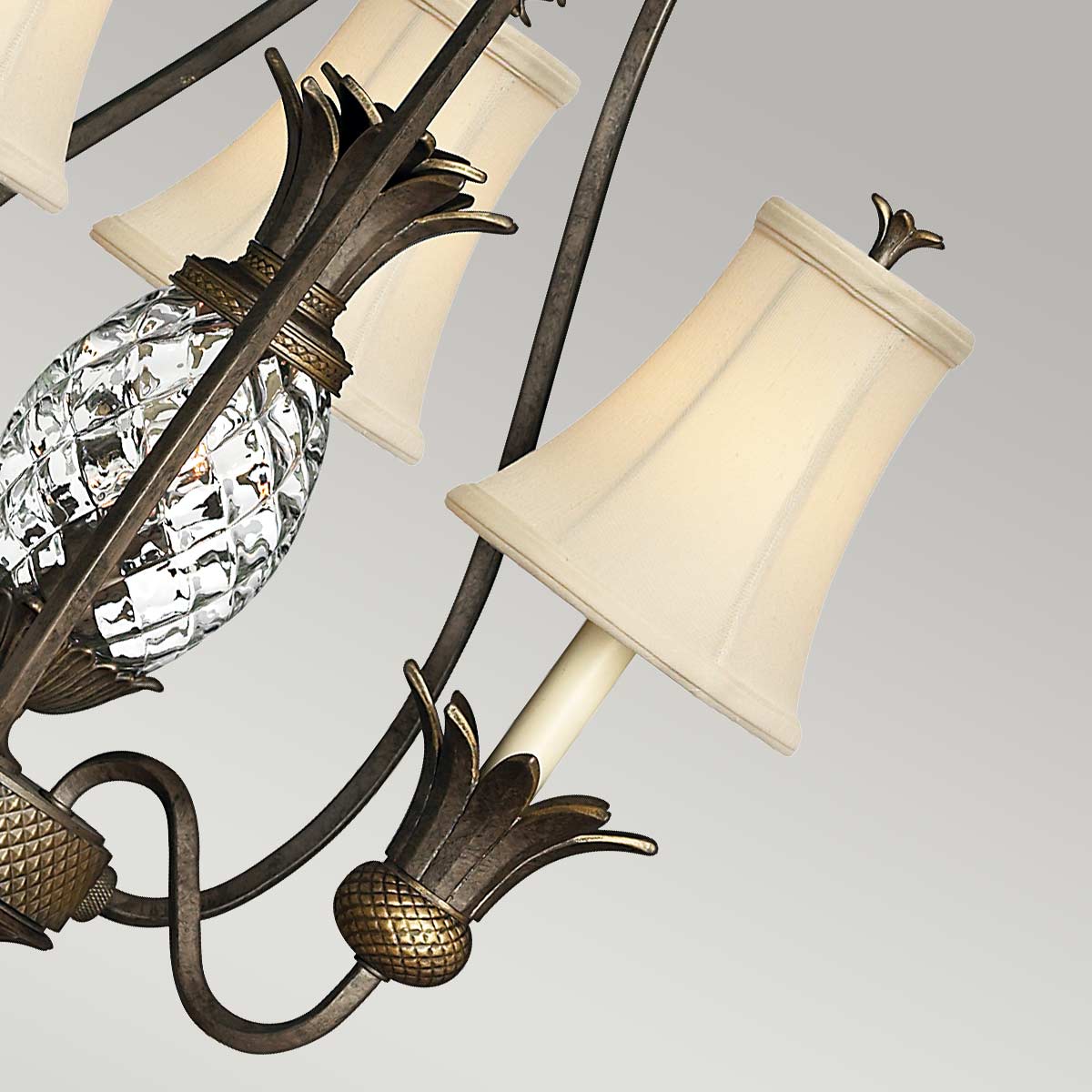 Pendelleuchte Plantation (bronzefarben) 4x - Elstead Lighting