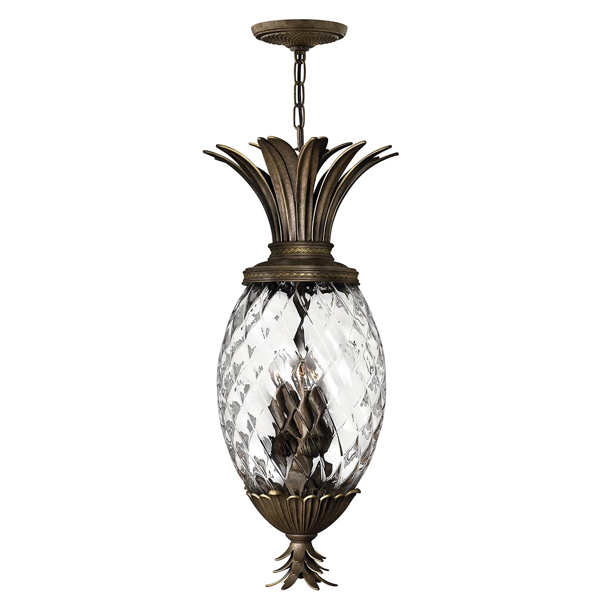 Pendelleuchte Plantation (bronzefarben) 4x - Elstead Lighting