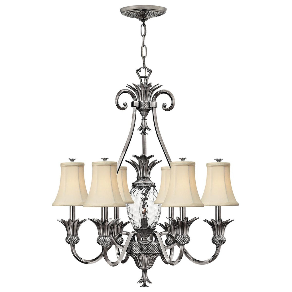 Pendelleuchte Plantation (Nickel) 7x - Elstead Lighting
