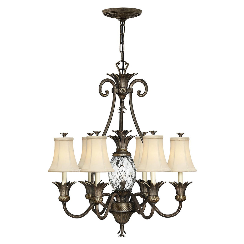 Pendelleuchte Plantation (bronzefarben) 7x - Elstead Lighting