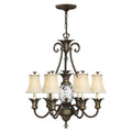 Pendelleuchte Plantation (bronzefarben) 7x - Elstead Lighting