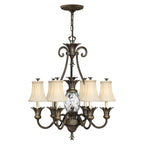 Pendelleuchte Plantation (bronzefarben) 7x - Elstead Lighting