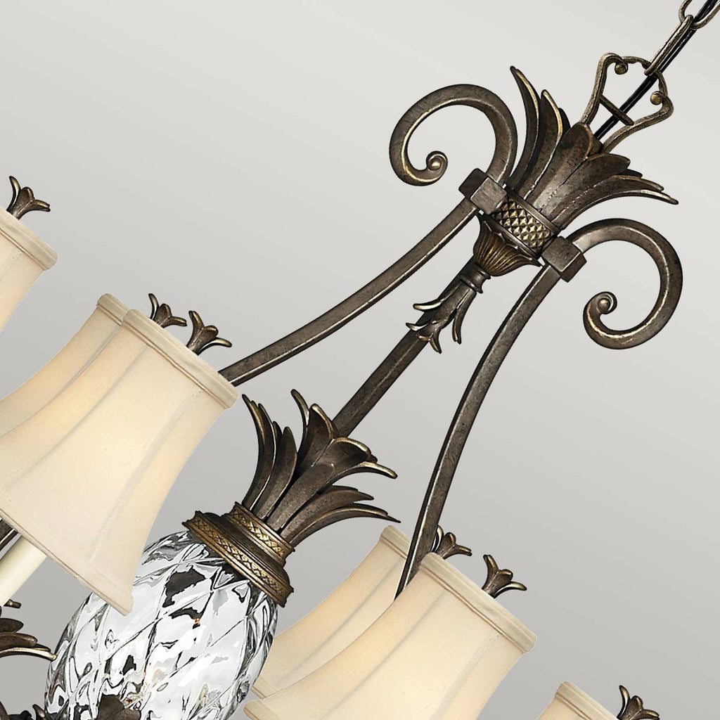 Pendelleuchte Plantation (bronzefarben) 7x - Elstead Lighting