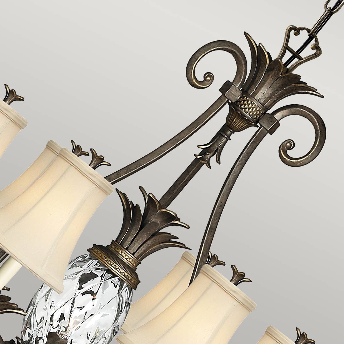 Pendelleuchte Plantation (bronzefarben) 7x - Elstead Lighting