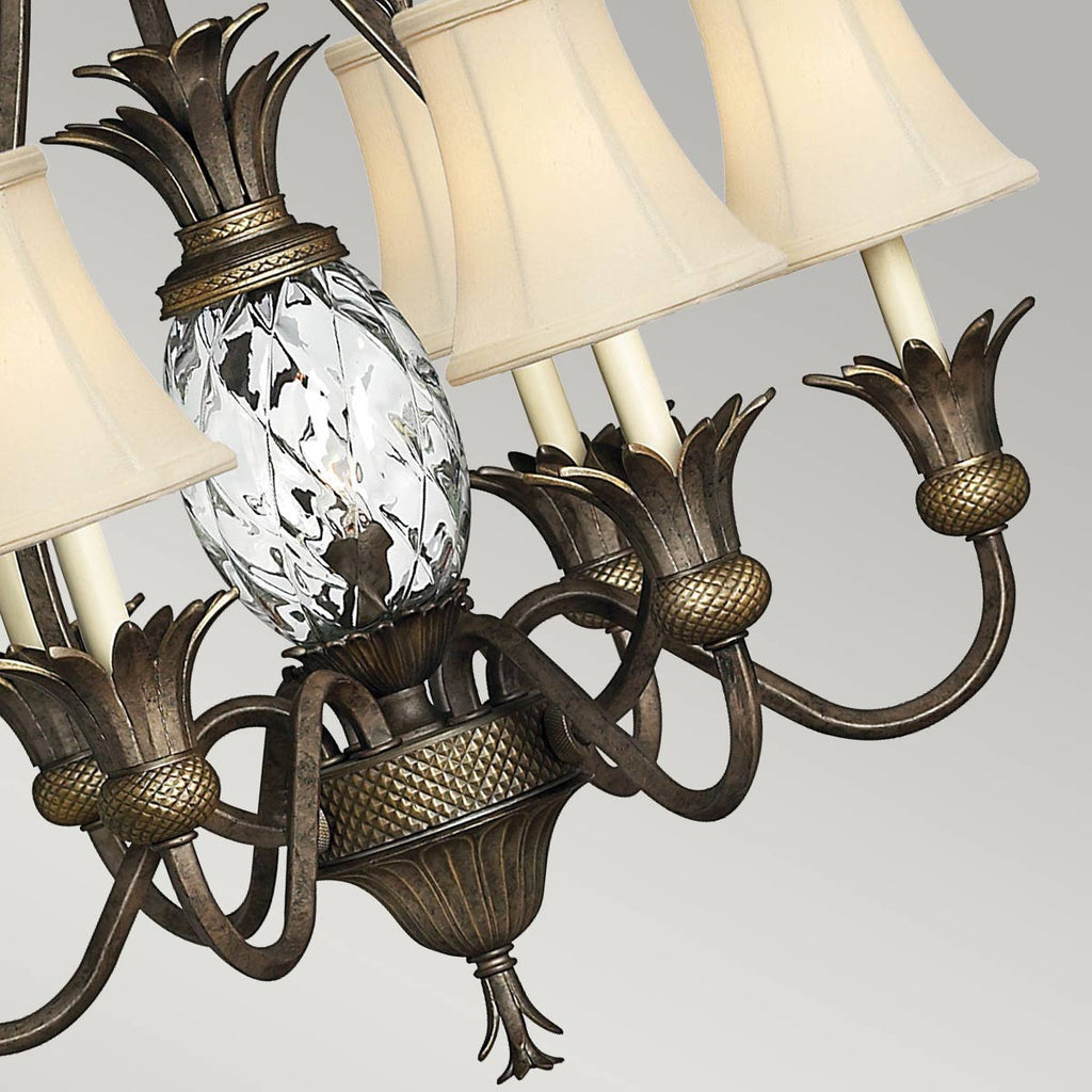 Pendelleuchte Plantation (bronzefarben) 7x - Elstead Lighting