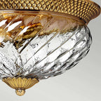 Deckenleuchte Plantation (messingfarben) 3x - Elstead Lighting