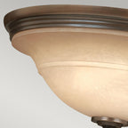 Deckenleuchte Plymouth (bronzefarben) 3x - Elstead Lighting