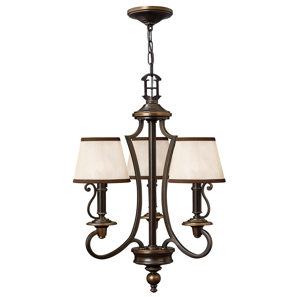 Pendelleuchte Plymouth (bronzefarben) 3x - Elstead Lighting