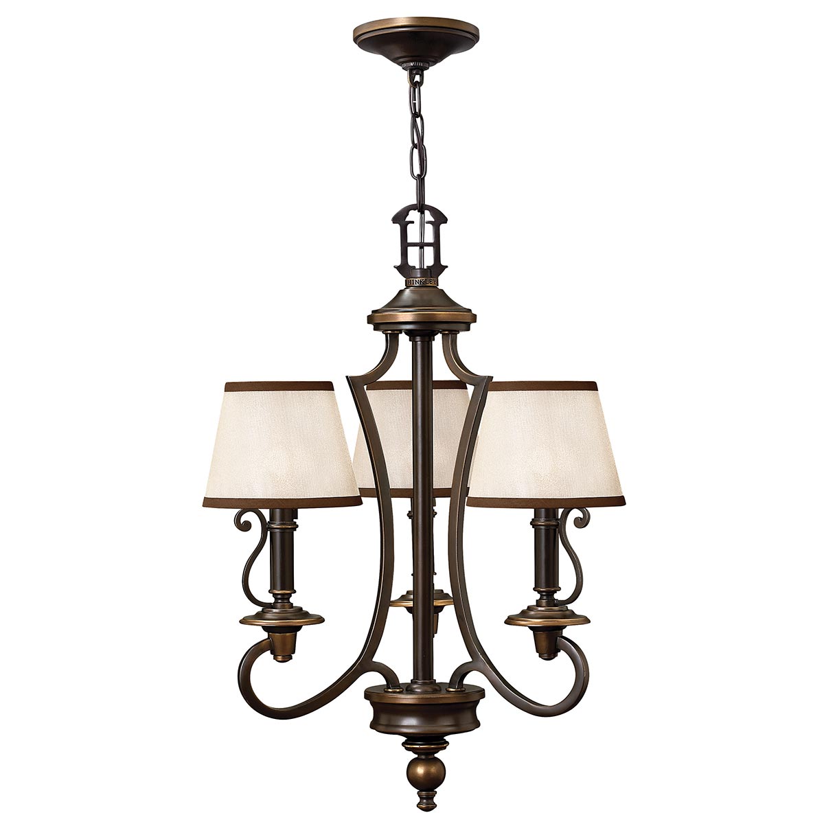 Pendelleuchte Plymouth (bronzefarben) 3x - Elstead Lighting
