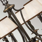 Pendelleuchte Plymouth (bronzefarben) 6x - Elstead Lighting