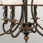 Pendelleuchte Plymouth (bronzefarben) 6x - Elstead Lighting