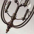 Pendelleuchte Plymouth (bronzefarben) 8x - Elstead Lighting