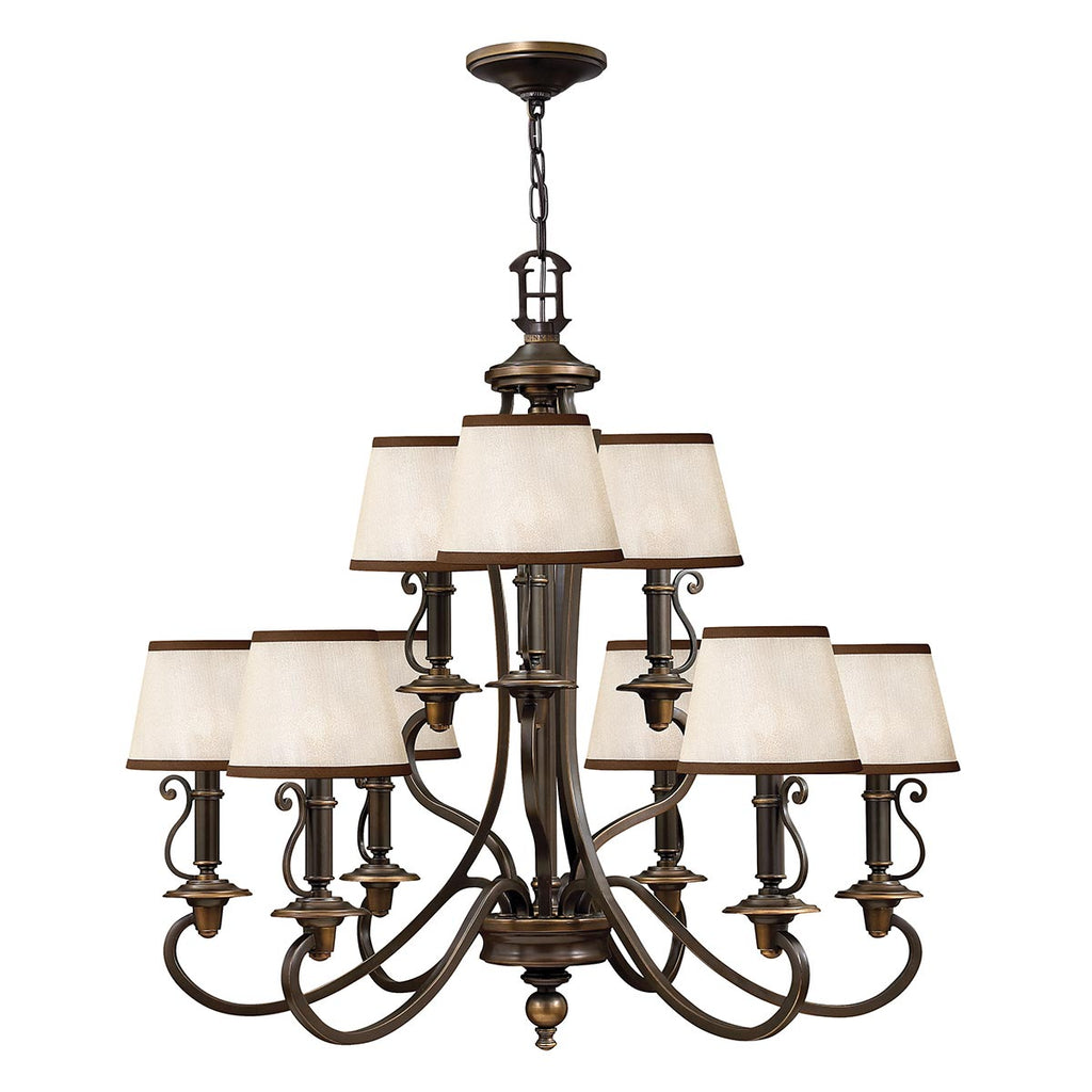 Pendelleuchte Plymouth (bronzefarben) 9x - Elstead Lighting