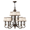 Pendelleuchte Plymouth (bronzefarben) 9x - Elstead Lighting