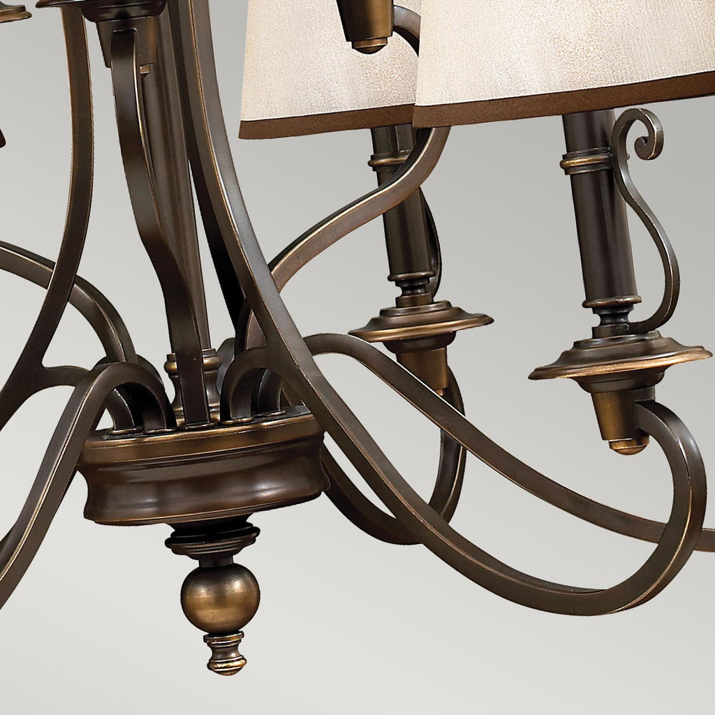 Pendelleuchte Plymouth (bronzefarben) 9x - Elstead Lighting