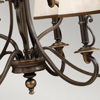 Pendelleuchte Plymouth (bronzefarben) 9x - Elstead Lighting