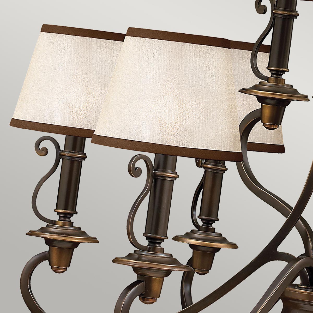 Pendelleuchte Plymouth (bronzefarben) 9x - Elstead Lighting