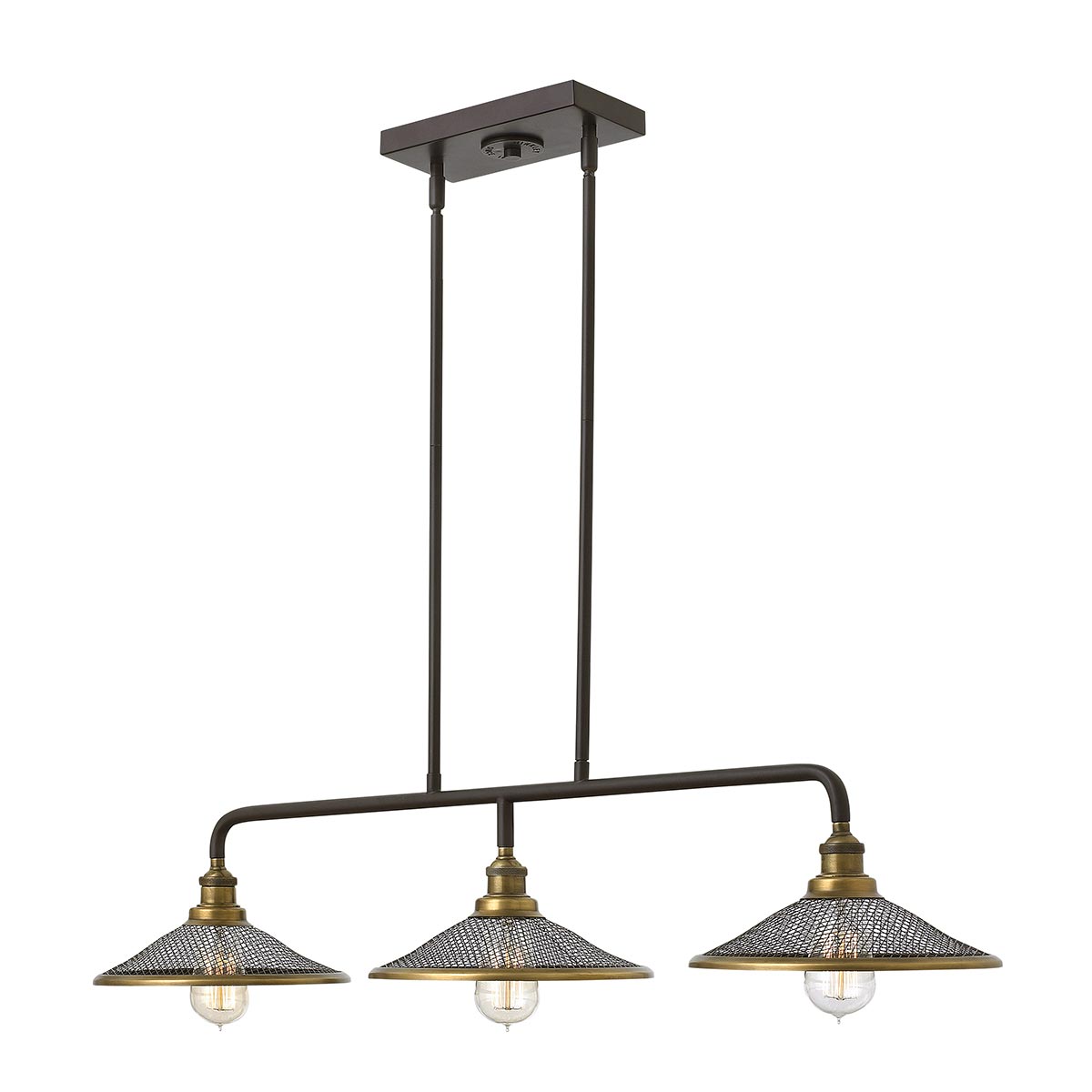 Pendelleuchte Rigby (bronzefarben) 3x - Elstead Lighting