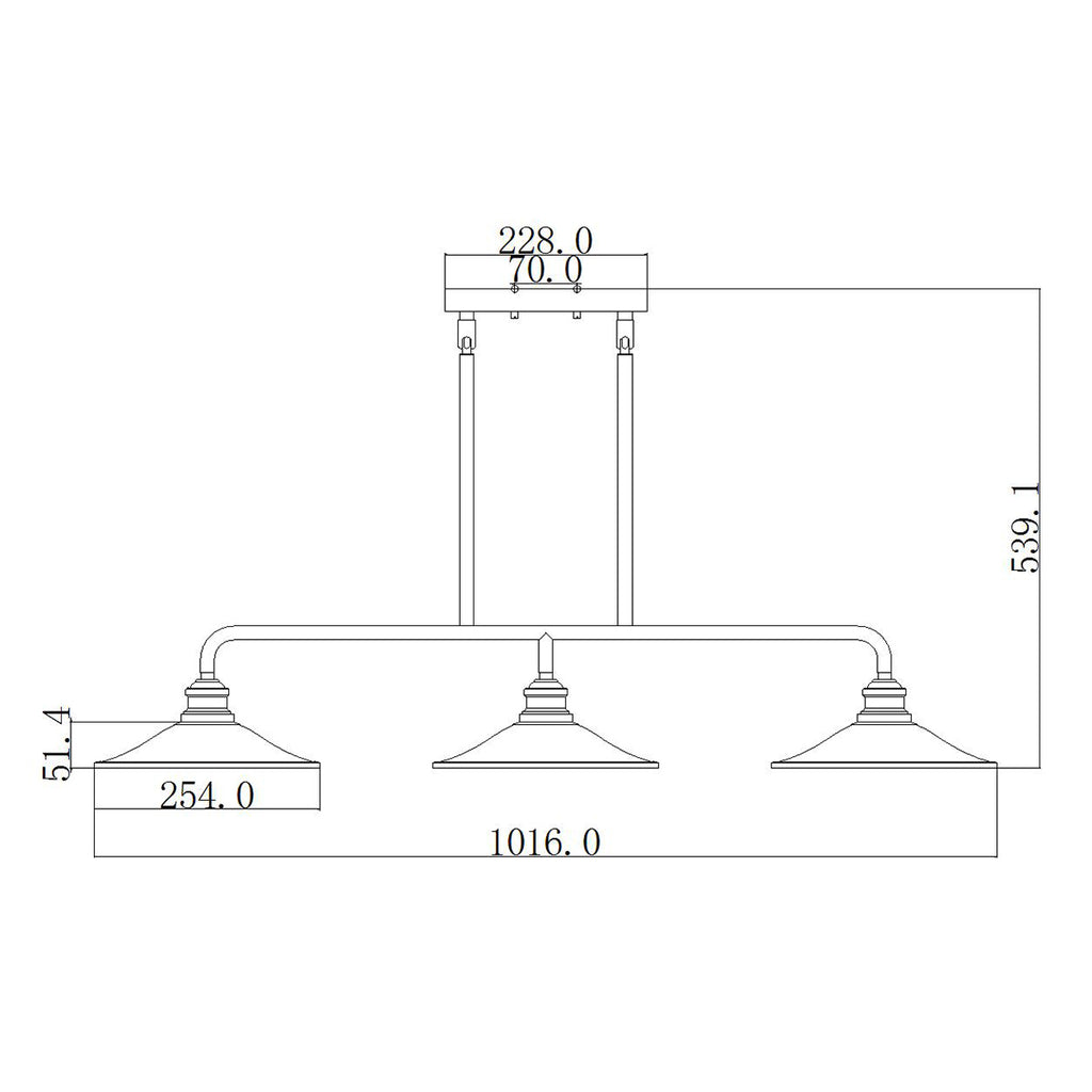 Pendelleuchte Rigby (bronzefarben) 3x - Elstead Lighting