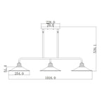 Pendelleuchte Rigby (bronzefarben) 3x - Elstead Lighting