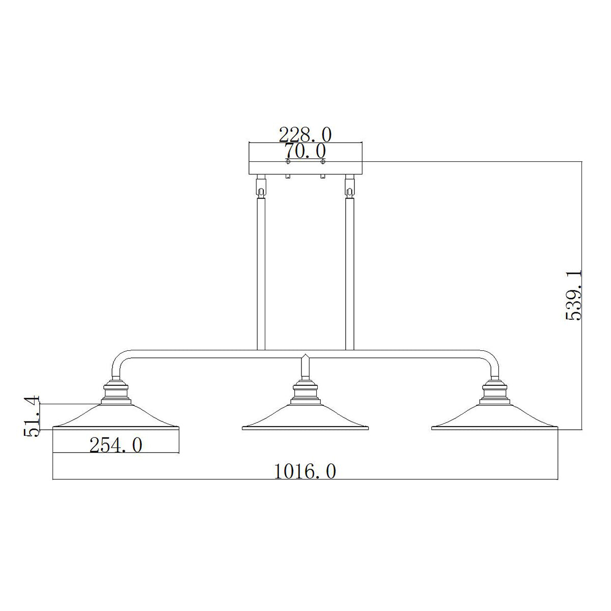 Pendelleuchte Rigby (bronzefarben) 3x - Elstead Lighting