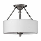 Deckenleuchte Sussex (Nickel) 3x - Elstead Lighting