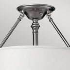 Deckenleuchte Sussex (Nickel) 3x - Elstead Lighting