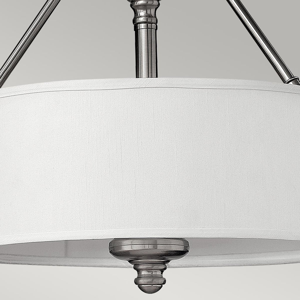 Deckenleuchte Sussex (Nickel) 3x - Elstead Lighting