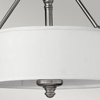 Deckenleuchte Sussex (Nickel) 3x - Elstead Lighting