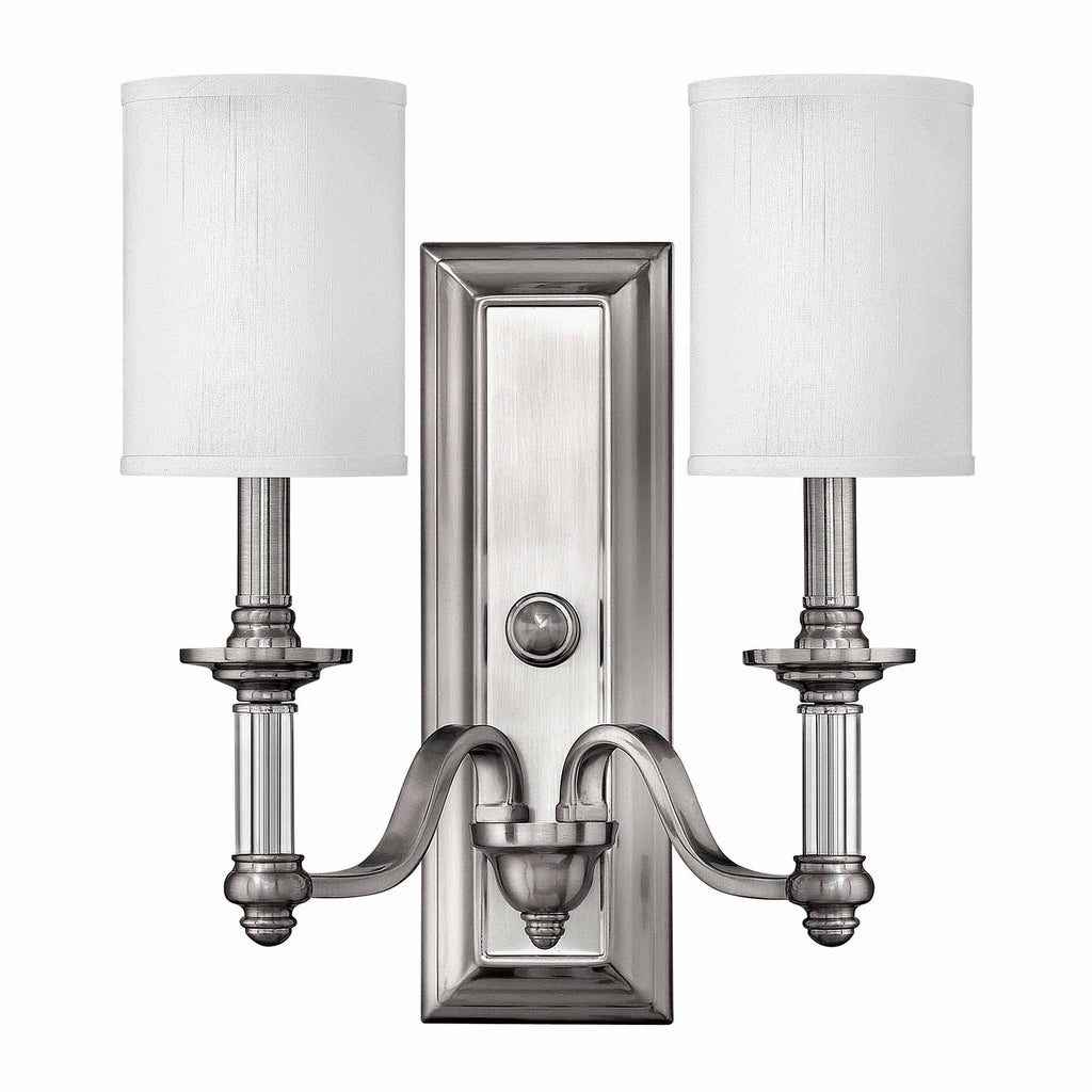 Wandleuchte Sussex (Nickel) 2x - Elstead Lighting