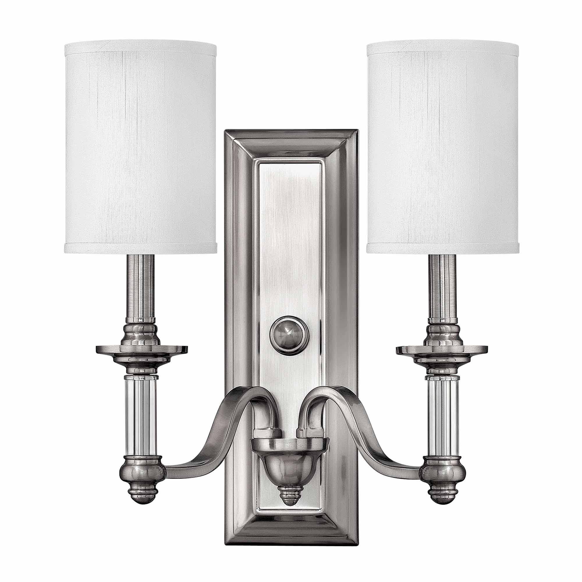 Wandleuchte Sussex (Nickel) 2x - Elstead Lighting