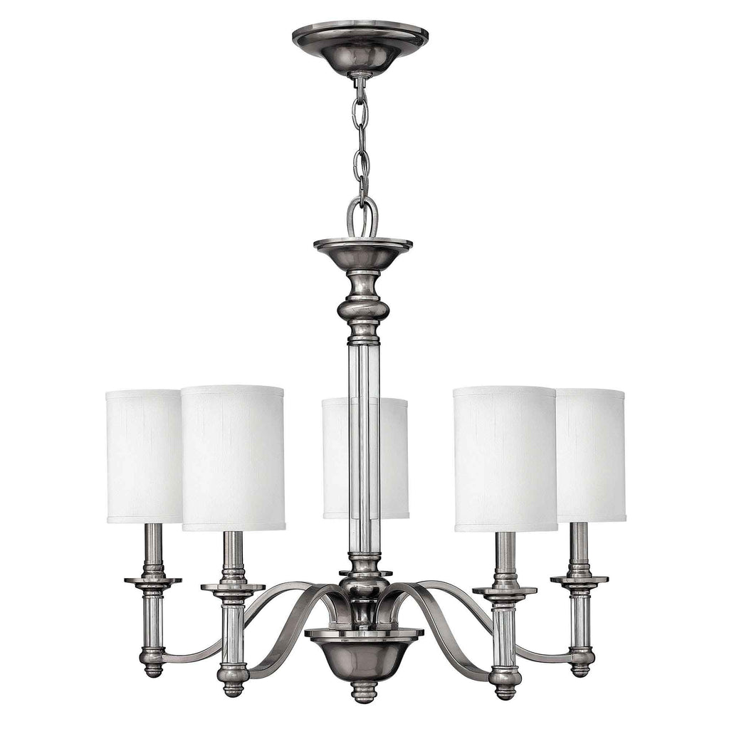 Pendelleuchte Sussex (Nickel) 5x - Elstead Lighting