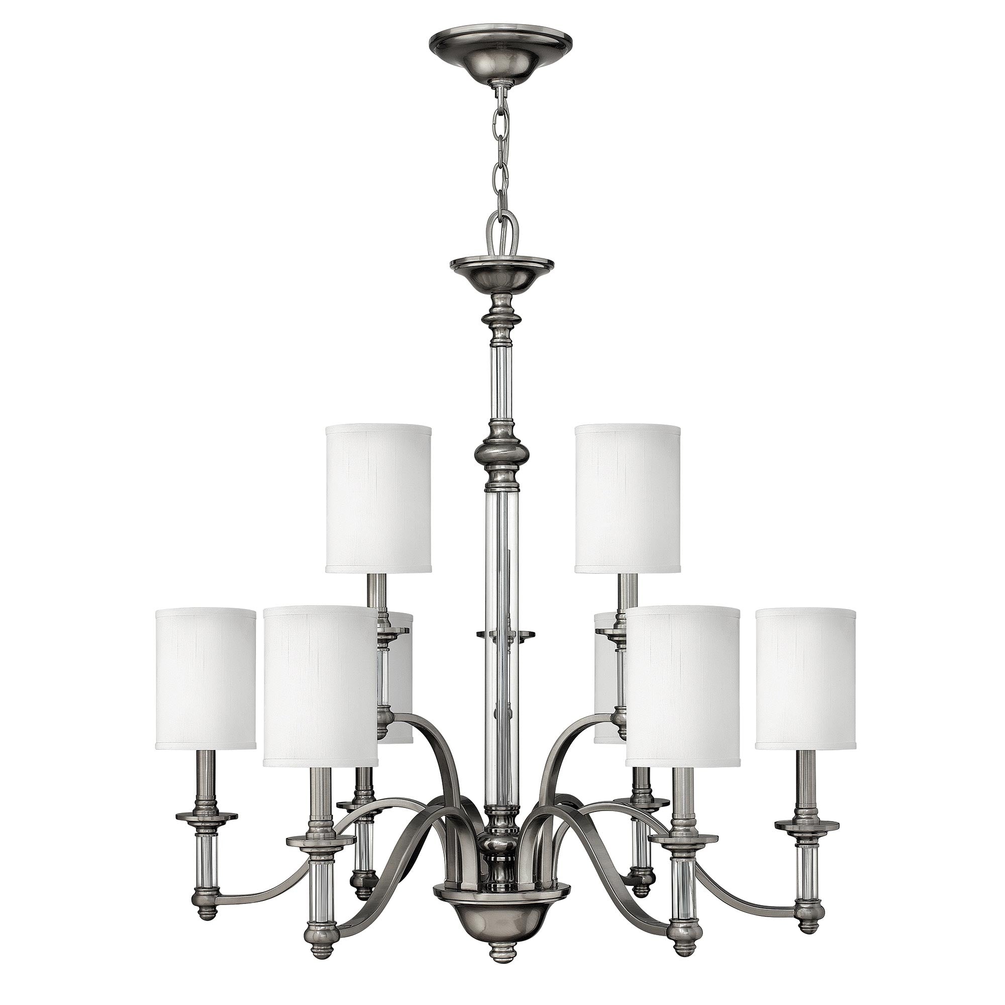 Pendelleuchte Sussex (Nickel) 9x - Elstead Lighting