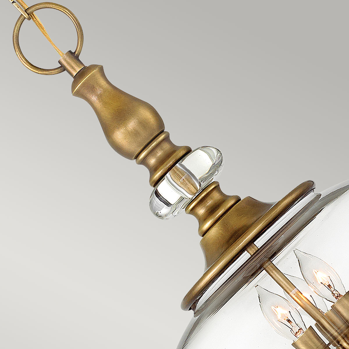 Pendelleuchte Wexley (messingfarben) 3x - Elstead Lighting