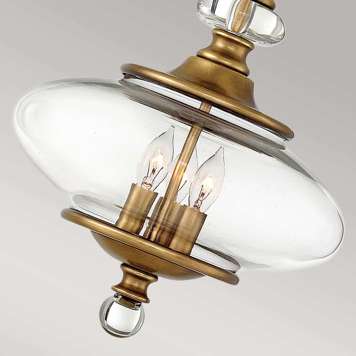 Pendelleuchte Wexley (messingfarben) 3x - Elstead Lighting