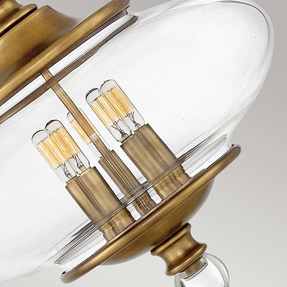 Pendelleuchte Wexley (messingfarben) 5x - Elstead Lighting