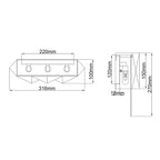 Wandleuchte Zuma (schwarz) 3x - Elstead Lighting
