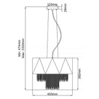 Pendelleuchte Zuma (schwarz) 6x - Elstead Lighting