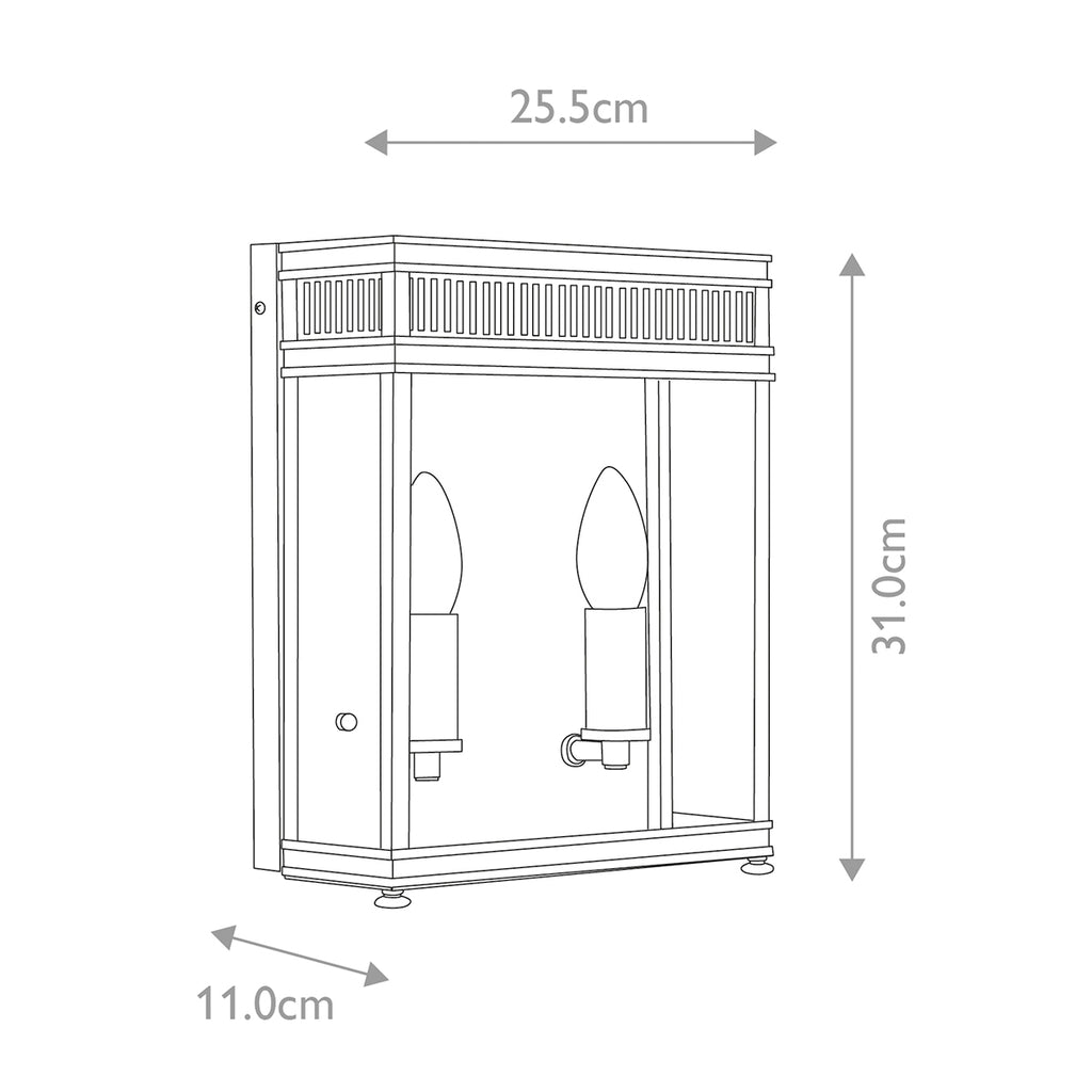 Außen-Wandleuchte Holborn (bronzefarben) 2x - Elstead Lighting