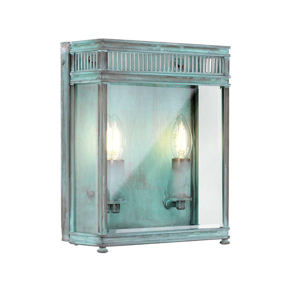 Außen-Wandleuchte Holborn (antik wirkende Grünspan-Patina auf Metall) 2x - Elstead Lighting