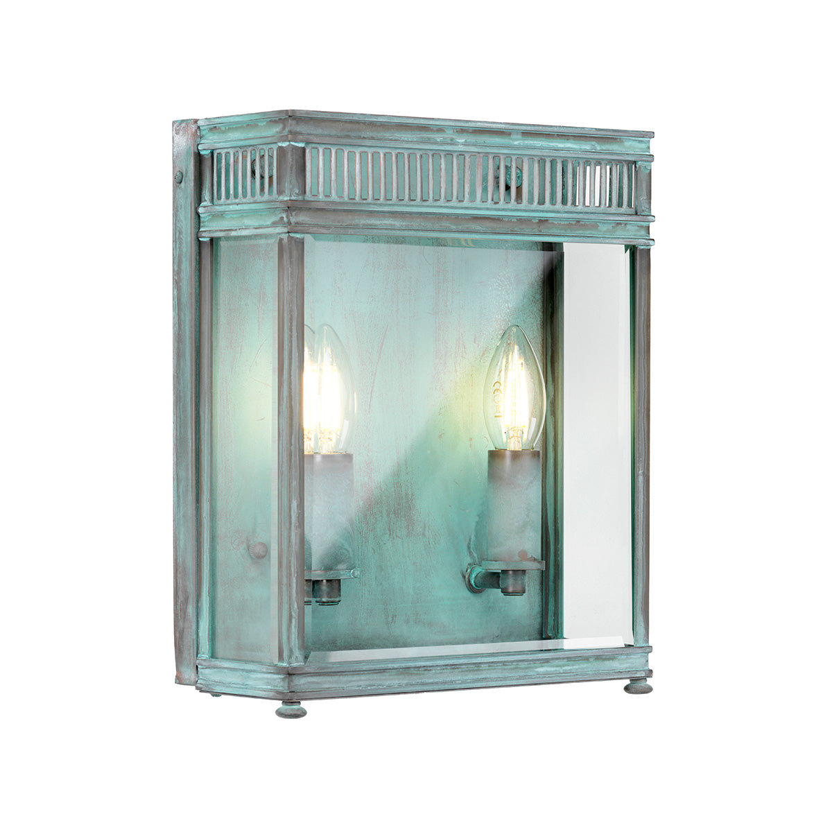 Außen-Wandleuchte Holborn (antik wirkende Grünspan-Patina auf Metall) 2x - Elstead Lighting