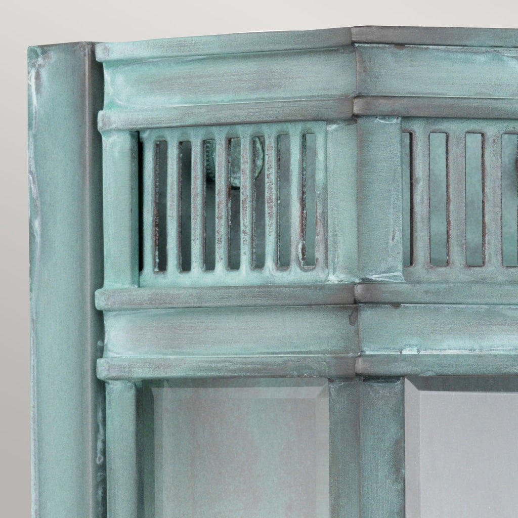 Außen-Wandleuchte Holborn (antik wirkende Grünspan-Patina auf Metall) 1x - Elstead Lighting