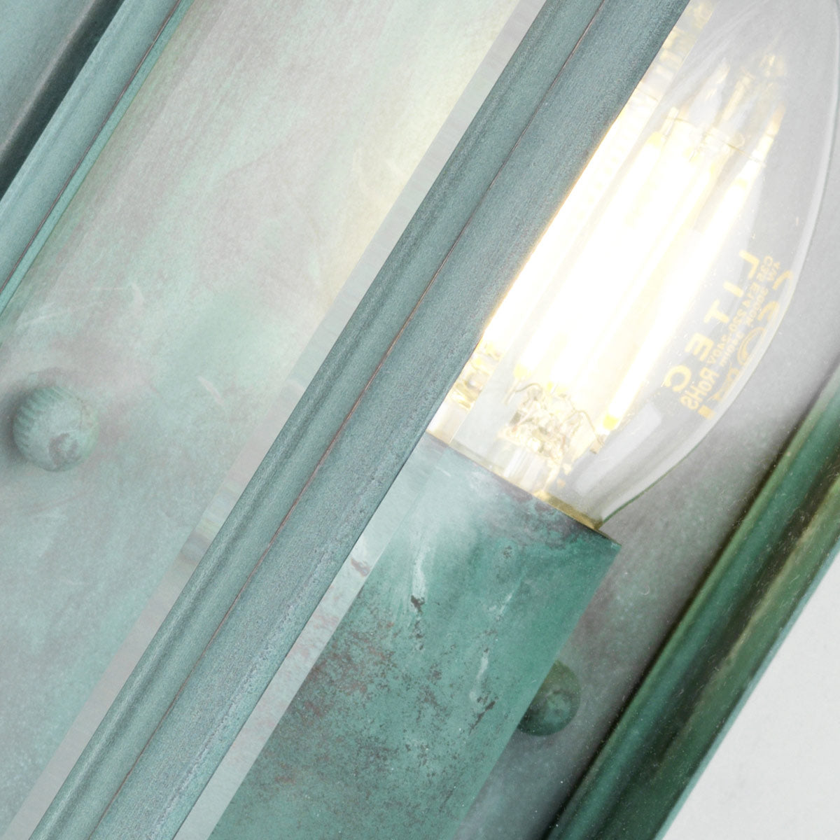 Außen-Wandleuchte Holborn (antik wirkende Grünspan-Patina auf Metall) 1x - Elstead Lighting