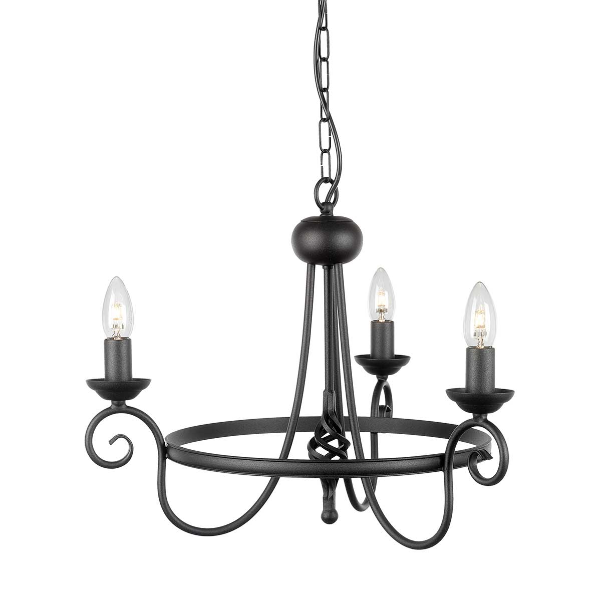 Pendelleuchte Harlech (schwarz) 3x - Elstead Lighting