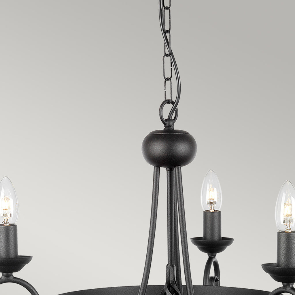Pendelleuchte Harlech (schwarz) 3x - Elstead Lighting