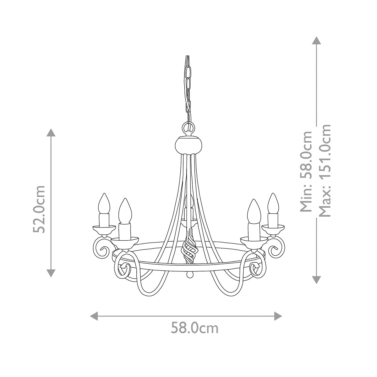 Pendelleuchte Harlech (schwarz) 5x - Elstead Lighting