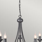 Pendelleuchte Harlech (schwarz) 5x - Elstead Lighting