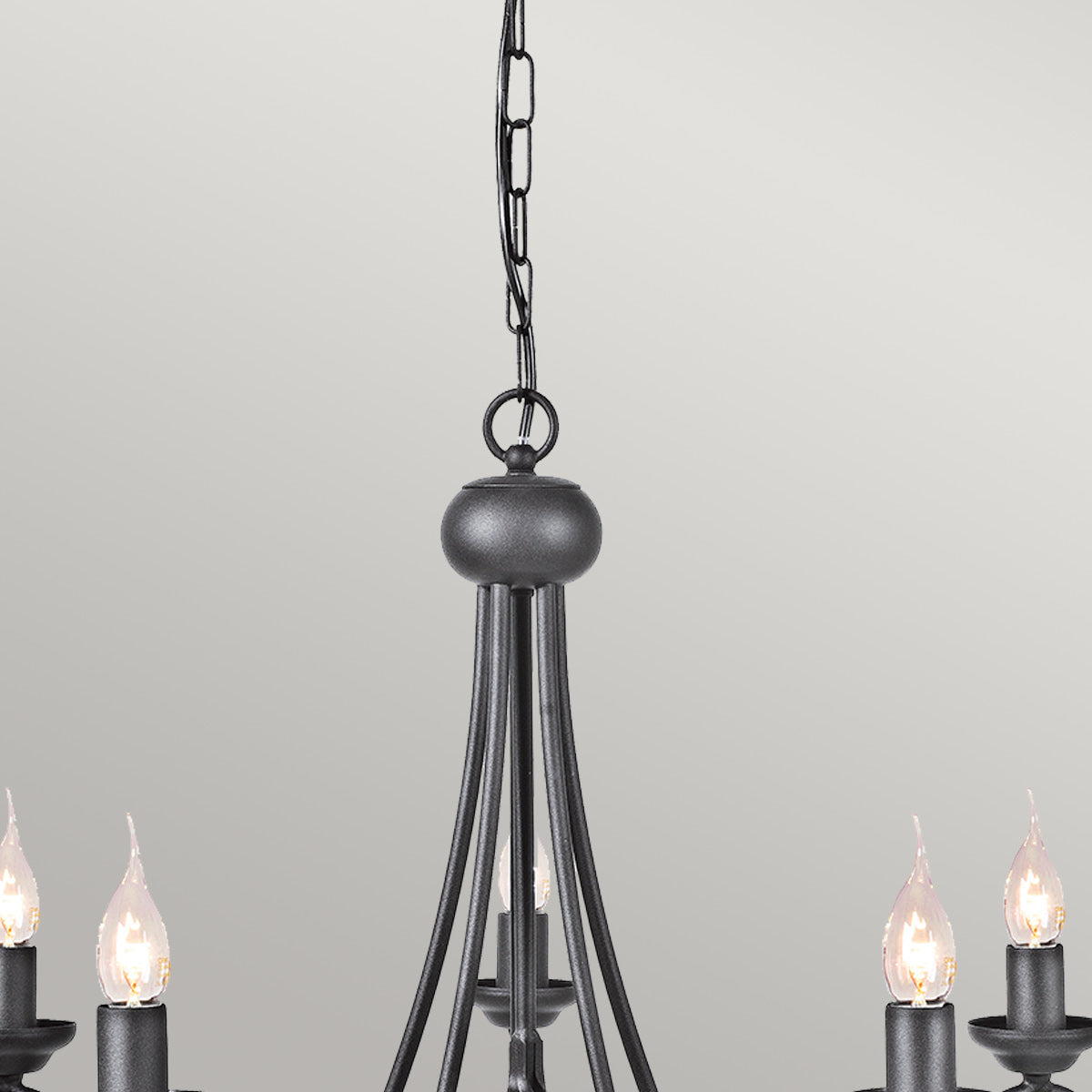 Pendelleuchte Harlech (schwarz) 5x - Elstead Lighting